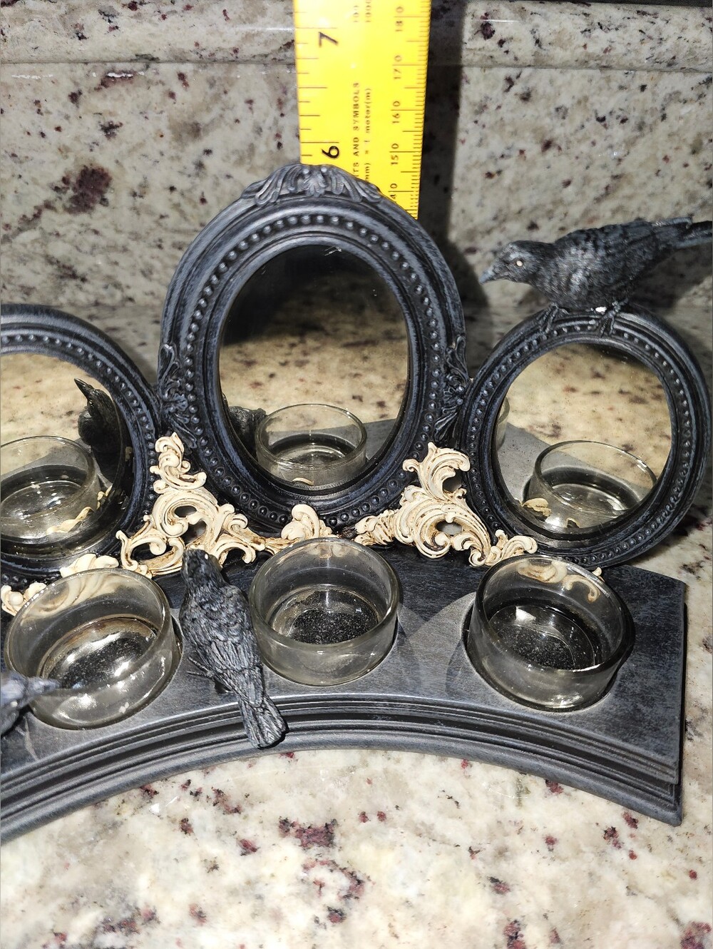 YANKEE CANDLE Raven Nights Mirror Triple Tea Light Candle - Picture 9 of 11